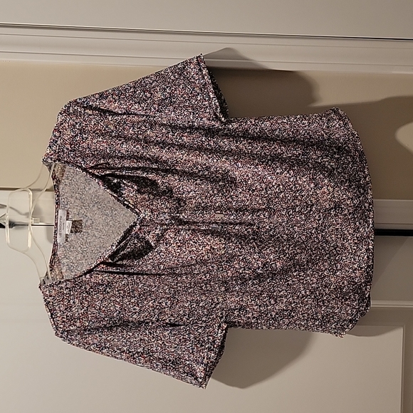 Liz Claiborne black red and white blouse - Picture 1 of 4